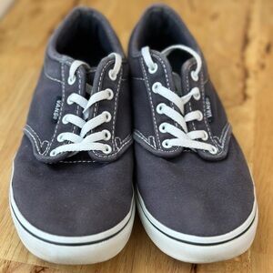 Blue canvas Vans. size 6.5